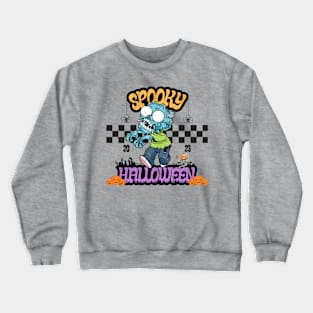 Zombie Spooky Halloween Crewneck Sweatshirt